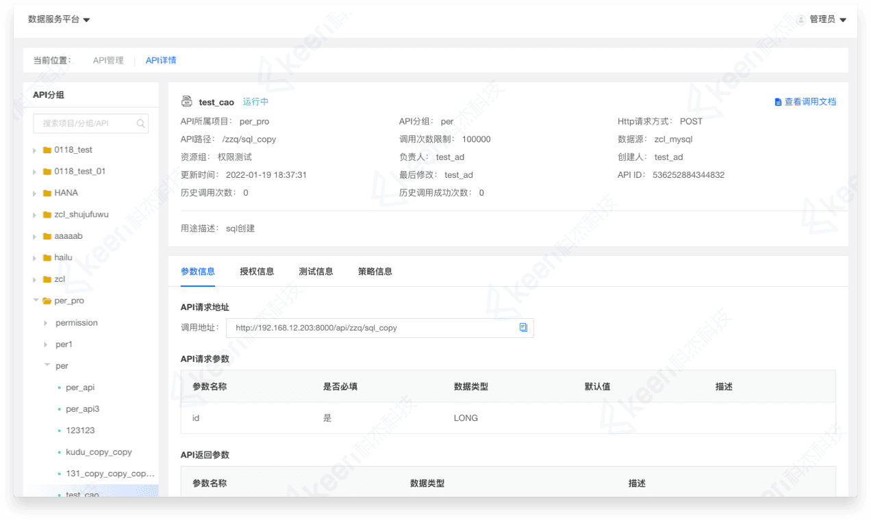 API Details
